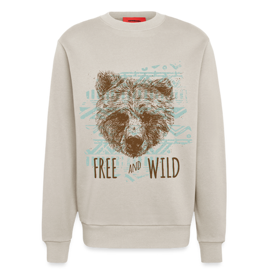 Organic relaxed crewneck made in EU - WARM CLAY