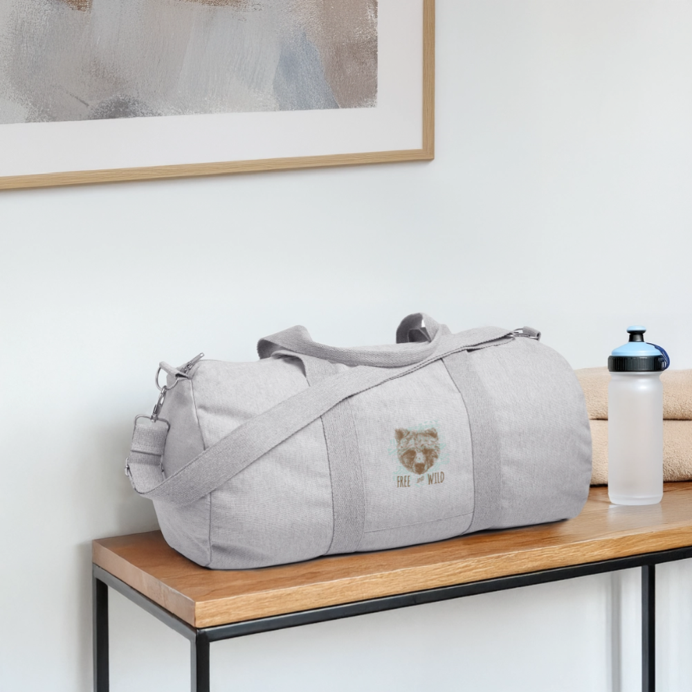 Stanley/Stella gerecyclede canvas sporttas - grijs gemêleerd