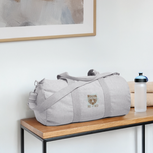 Stanley/Stella gerecyclede canvas sporttas - grijs gemêleerd