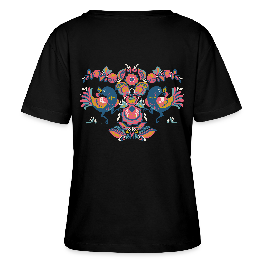 Stanley/Stella Relaxed vrouwen bio-T-shirt met ronde hals SERENA - zwart
