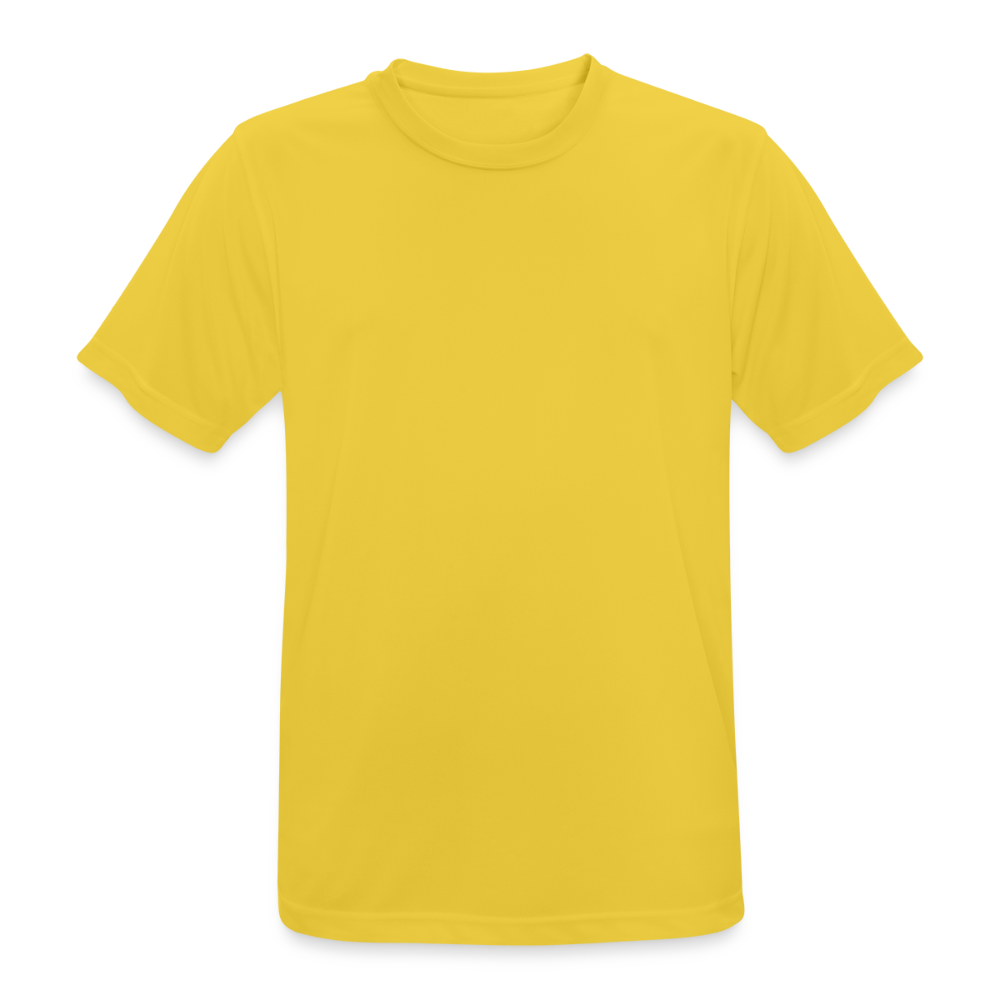 Mannen T-shirt ademend actief - zonnegeel
