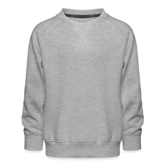 Kinderen premium sweater - grijs gemêleerd