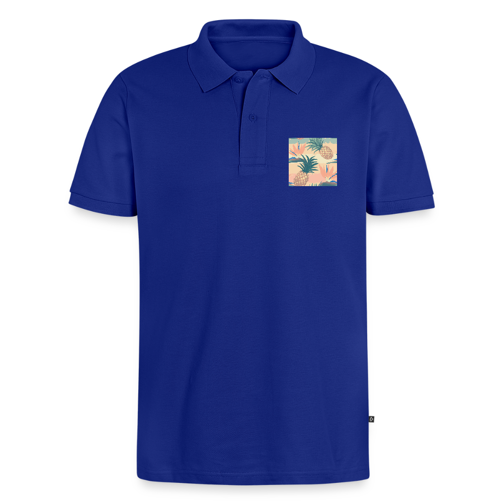 Mannen Premium Bio Poloshirt - koningsblauw