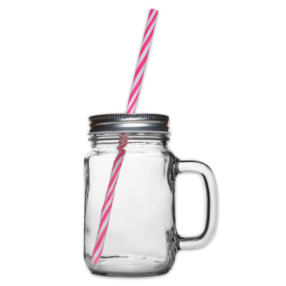 Drinkbeker met handvat en schroefdeksel - doorzichtig