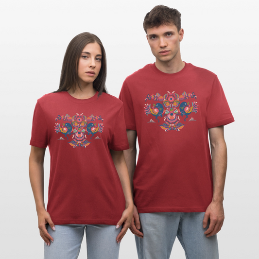 Stanley/Stella Relaxed fit uniseks bio-T-shirt Sparker - aarderood