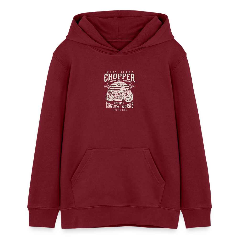 Stanley/Stella Tiener bio-hoodie Mini Cruiser - bourgognerood
