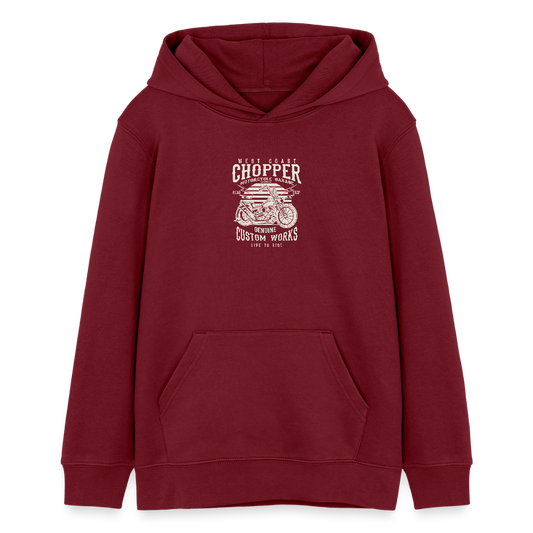 Stanley/Stella Tiener bio-hoodie Mini Cruiser - bourgognerood