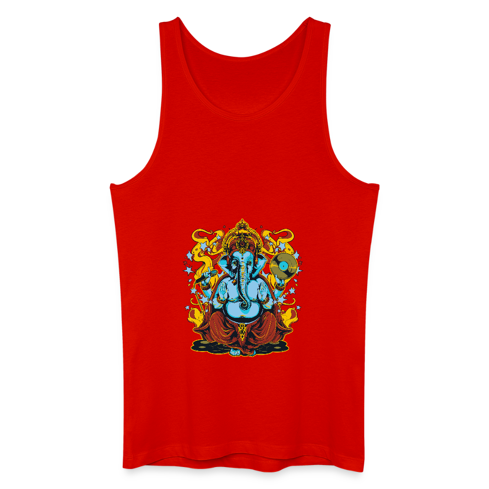 Mannen bio tanktop - rood