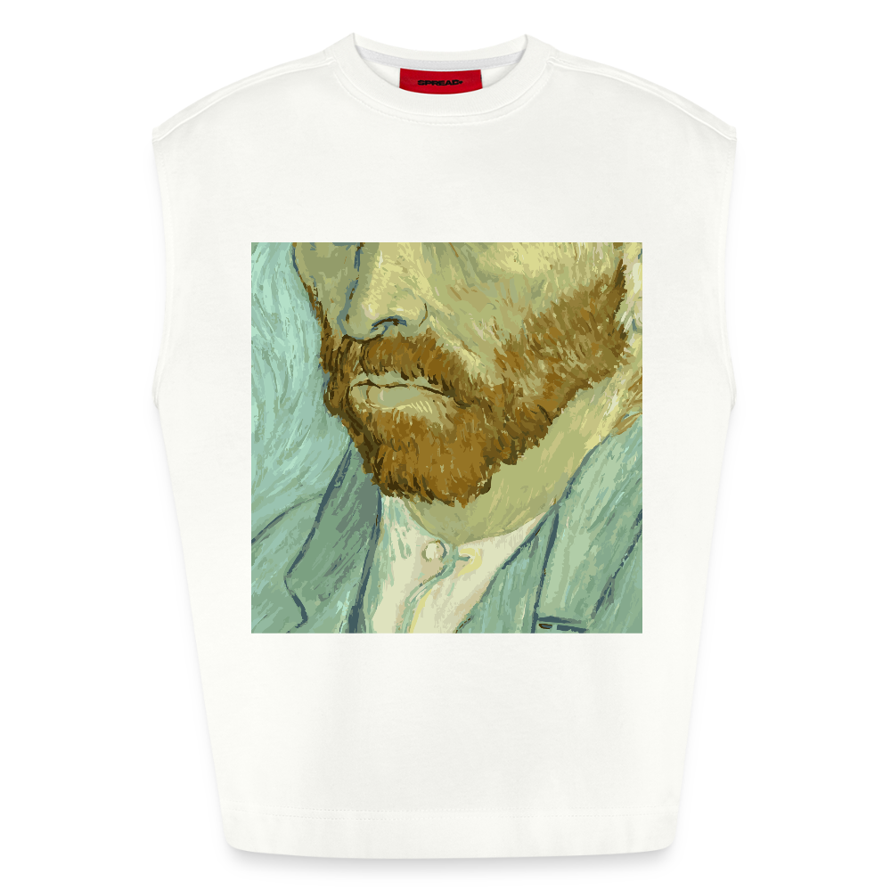 Heavyweight oversized organic tanktop made in EU - OFF WHITE