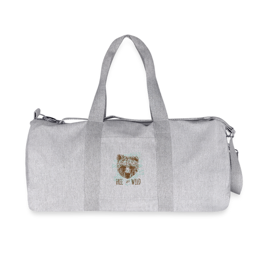 Stanley/Stella gerecyclede canvas sporttas - grijs gemêleerd
