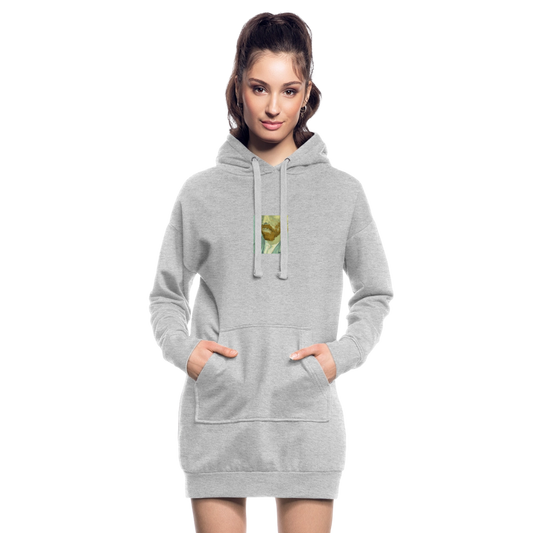 Hoodiejurk - grijs gemêleerd