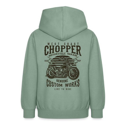 Teenager hoodie - grijsgroen