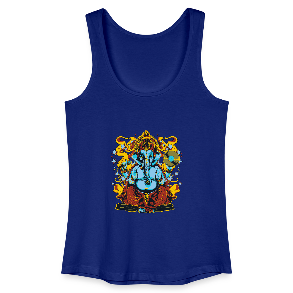 Vrouwen bio tanktop - koningsblauw