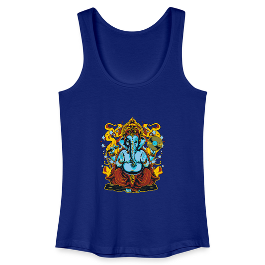 Vrouwen bio tanktop - koningsblauw