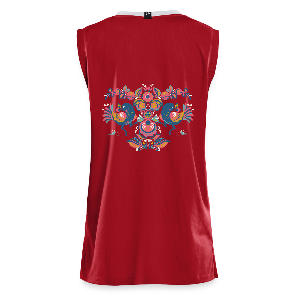 CRAFT Progress vrouwen basketbalshirt - donkerrood