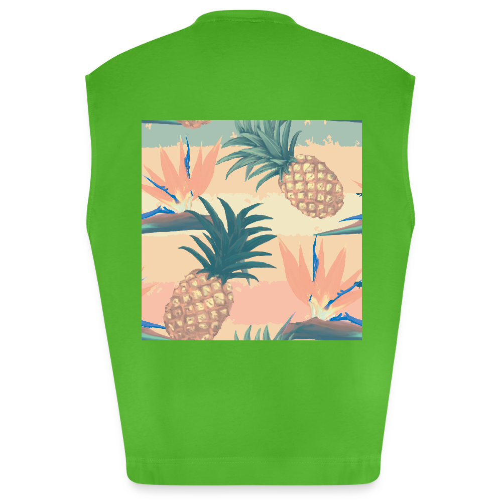 Heavyweight oversized organic tanktop made in EU Unisex - Apple Neon