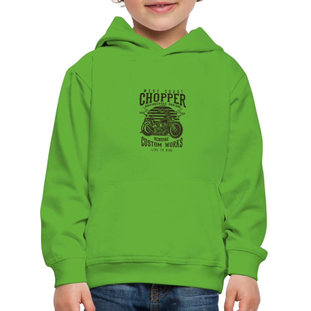 Kinderen trui Premium met capuchon - lichtgroen