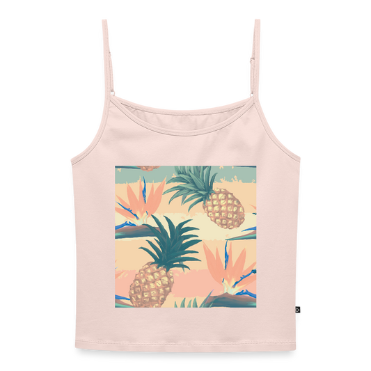Vrouwen spaghetti-tanktop - poederroze