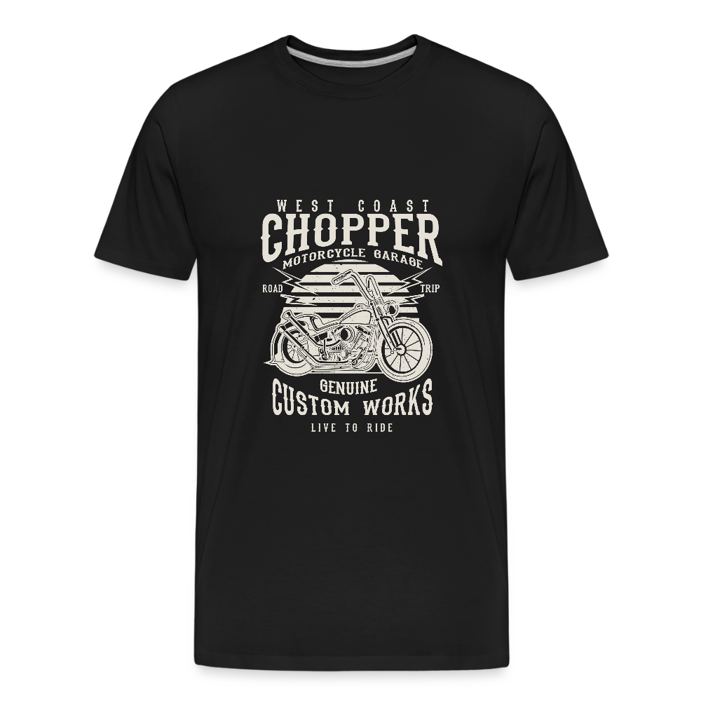Mannen premium biologisch T-shirt - zwart
