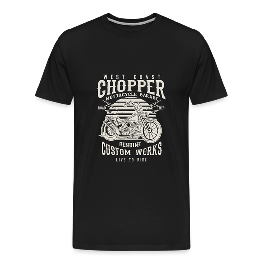 Mannen premium biologisch T-shirt - zwart
