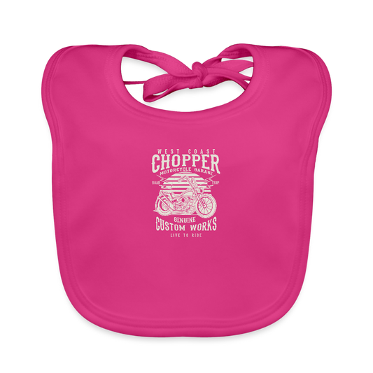 Bio-slabbetje voor baby's - fuchsia