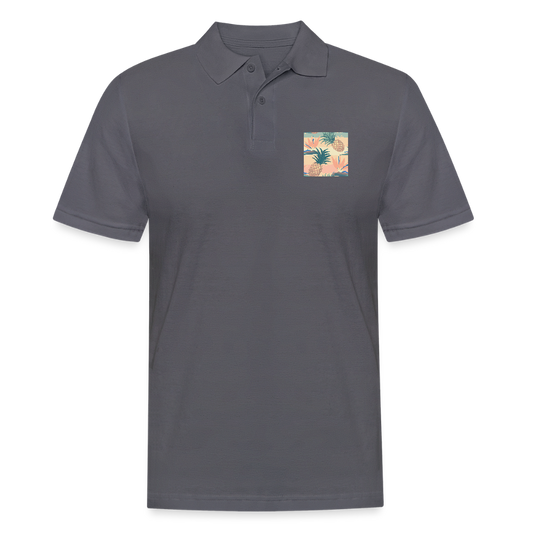 Mannen poloshirt - houtskool