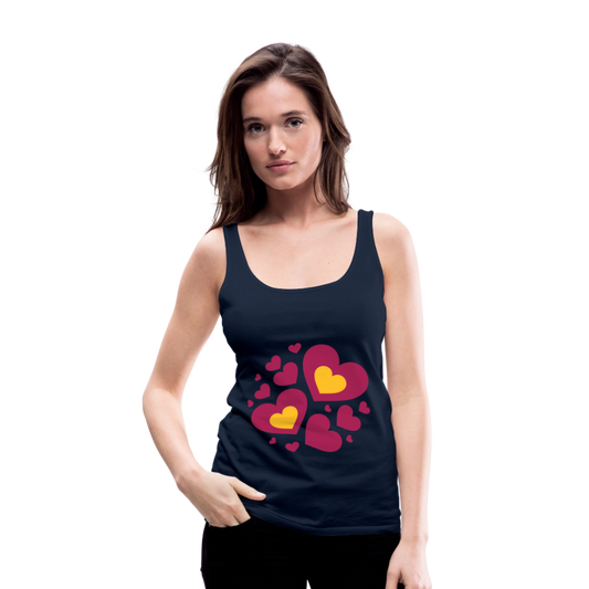 Vrouwen Premium tank top - navy