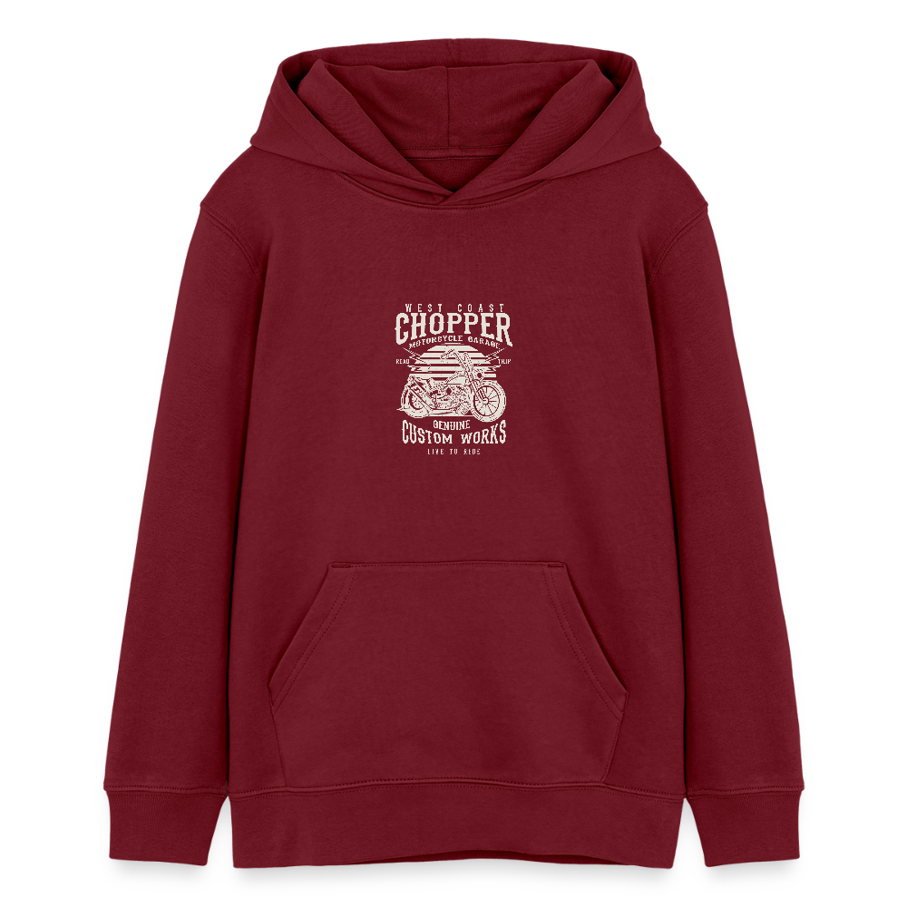 Stanley/Stella Tiener bio-hoodie Mini Cruiser - bourgognerood