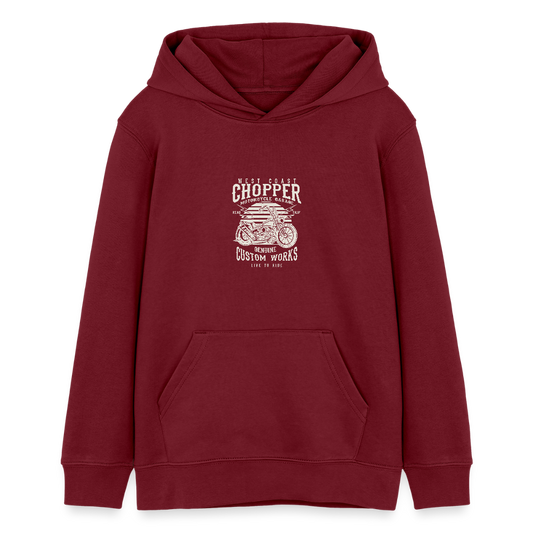 Stanley/Stella Tiener bio-hoodie Mini Cruiser - bourgognerood