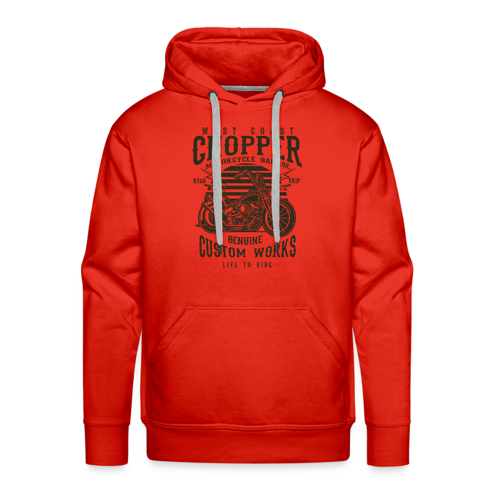 Mannen Premium hoodie - rood