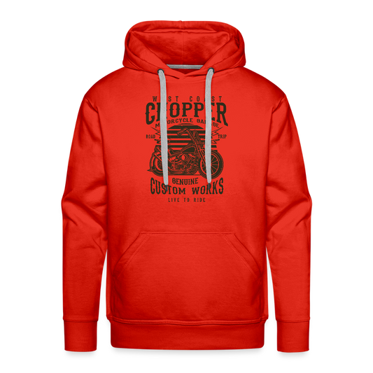 Mannen Premium hoodie - rood