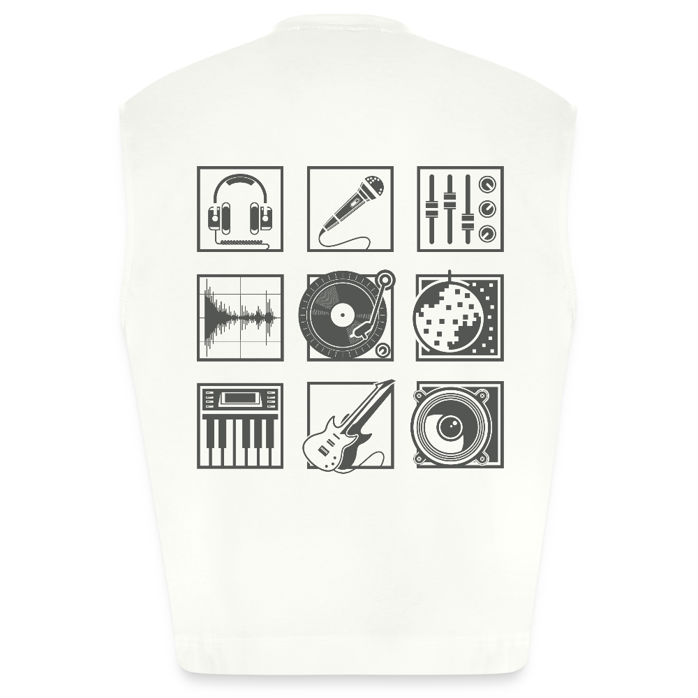 Heavyweight oversized organic tanktop made in EU Unisex - OFF WHITE