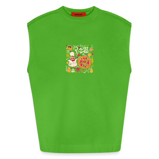 Heavyweight oversized organic tanktop made in EU Unisex - Apple Neon