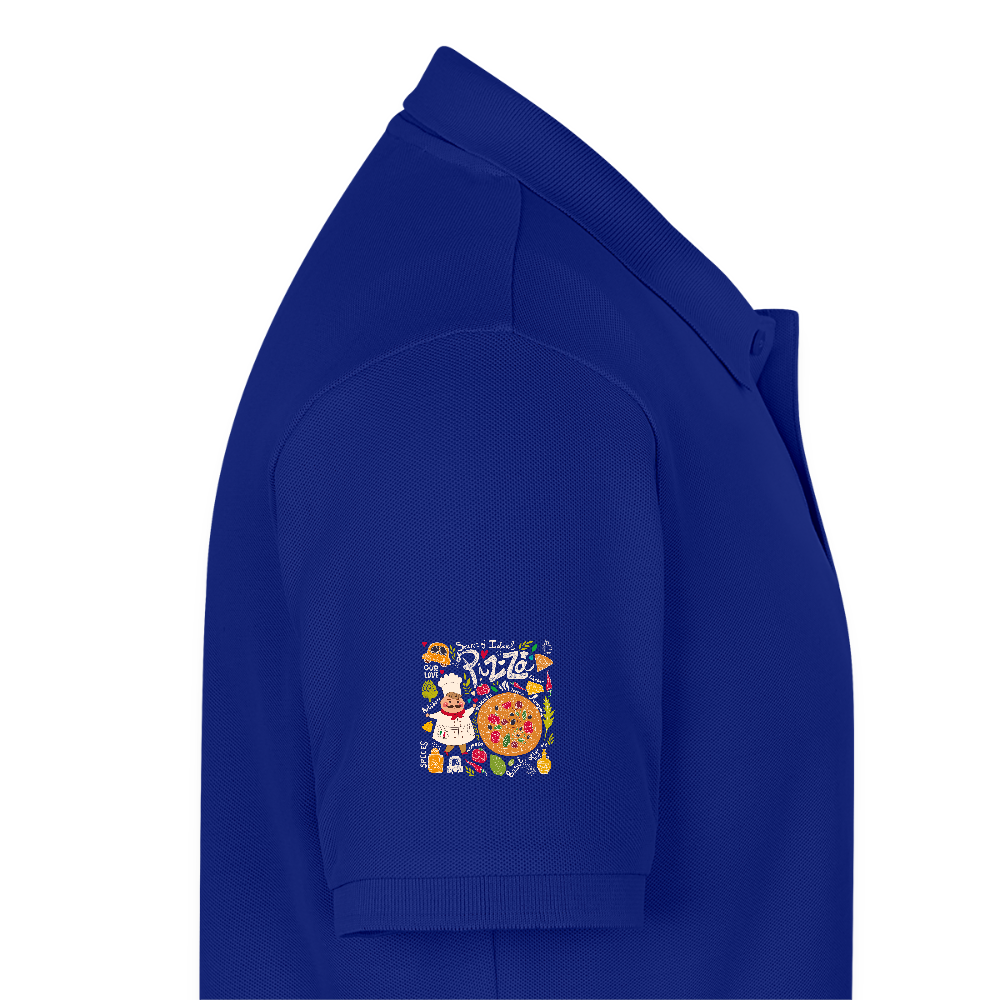 Mannen Premium Bio Poloshirt - koningsblauw