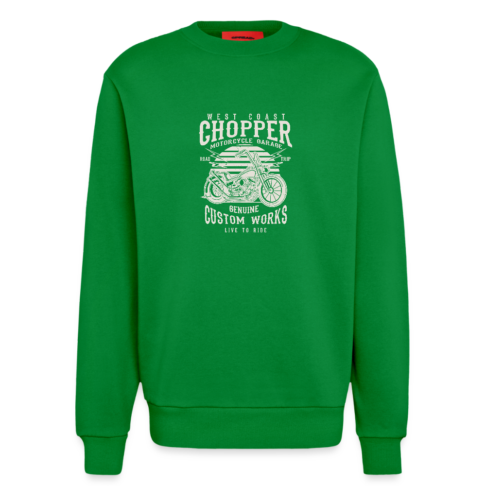 Organic relaxed crewneck made in EU - City Green
