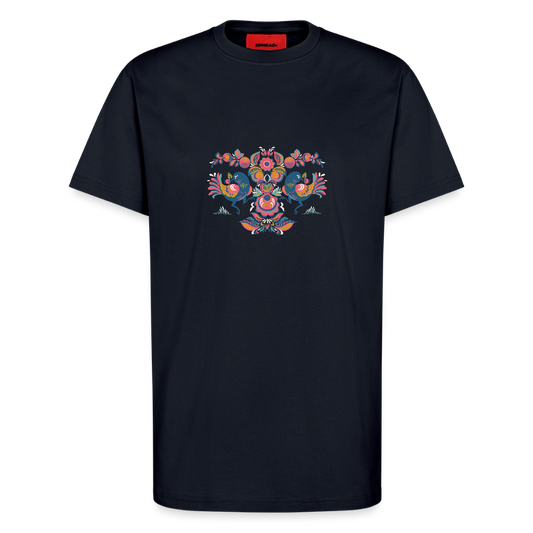 Organic relaxed T-shirt made in EU - DARK NAVY