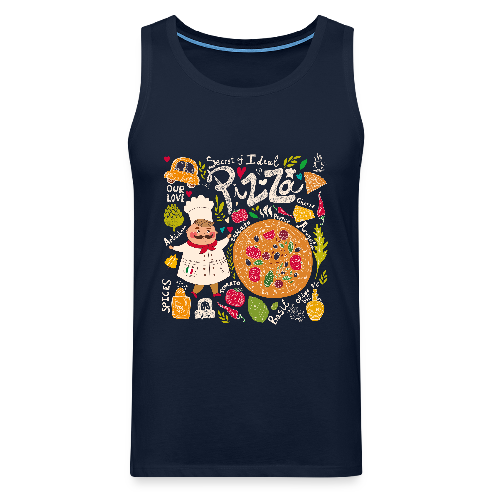 Mannen Premium tank top - navy