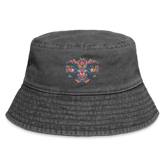 Vintage vissershoed - vintage zwart