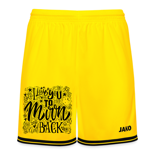 JAKO basketbalshort Center 2.0 - geel/zwart