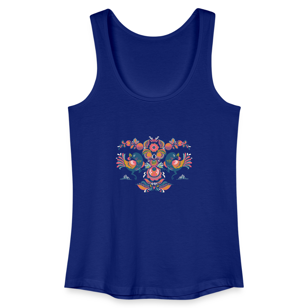Vrouwen bio tanktop - koningsblauw