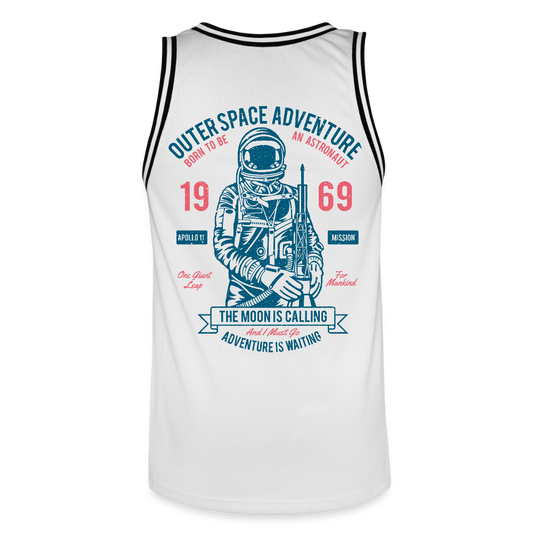 Mannen basketbal shirt - wit/zwart
