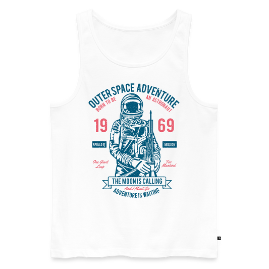 Mannen Premium tank top - wit
