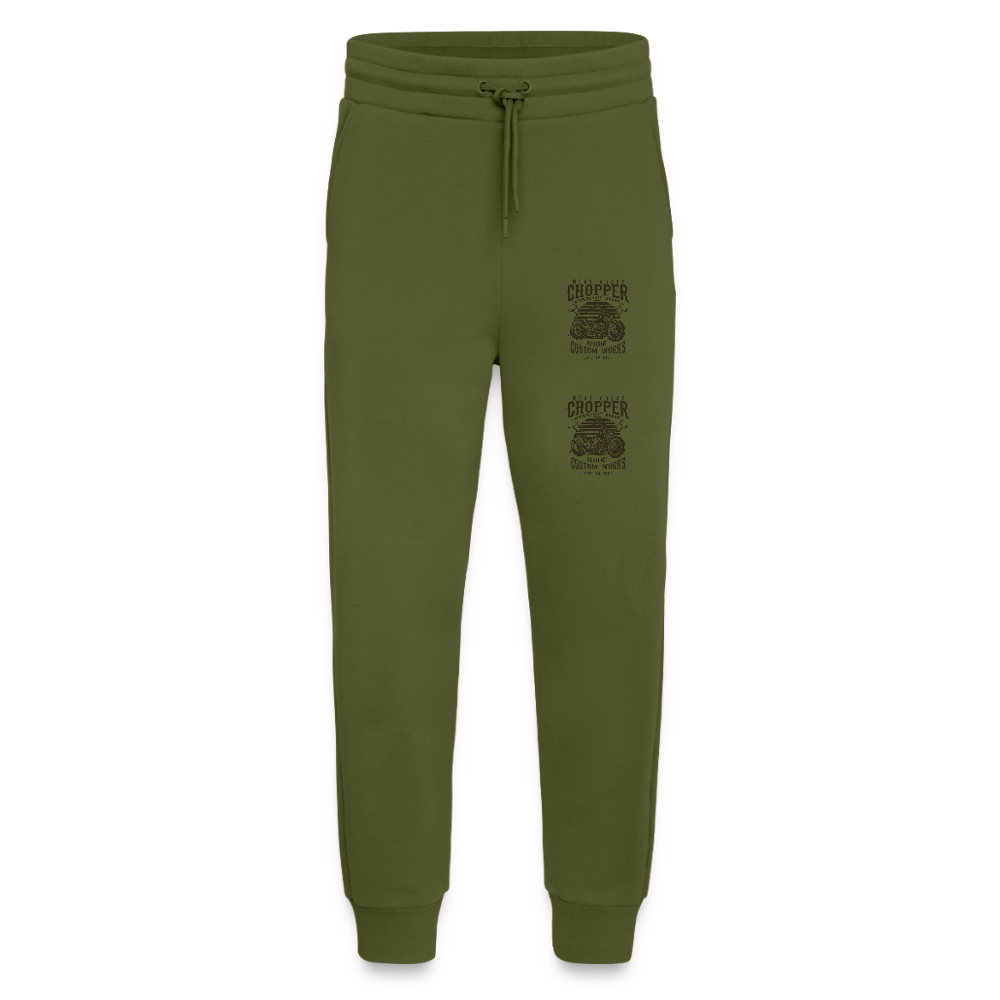 Organic relaxed joggingbroek made in EU - MOSS GREEN