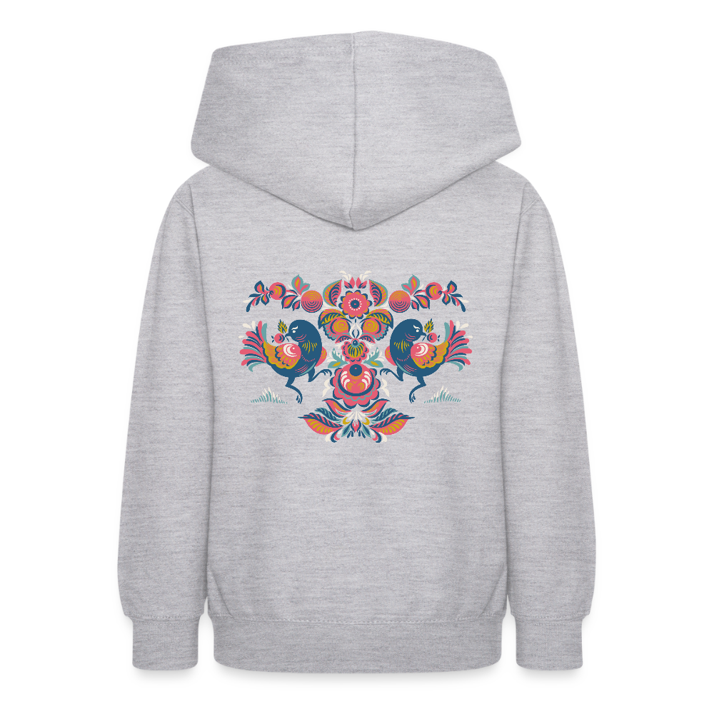 Teenager hoodie - lichtgrijs gemêleerd