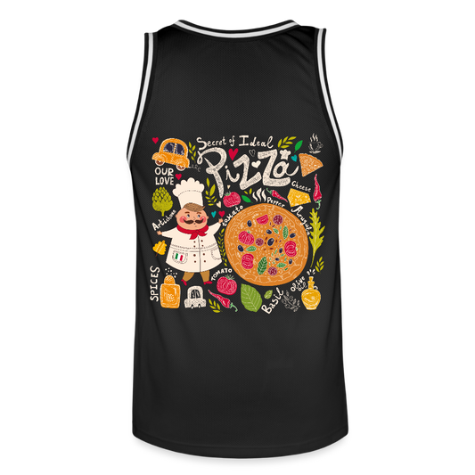 Mannen basketbal shirt - zwart/wit