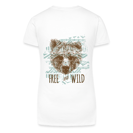 Bio vrouwen T-shirt met V-hals - wit