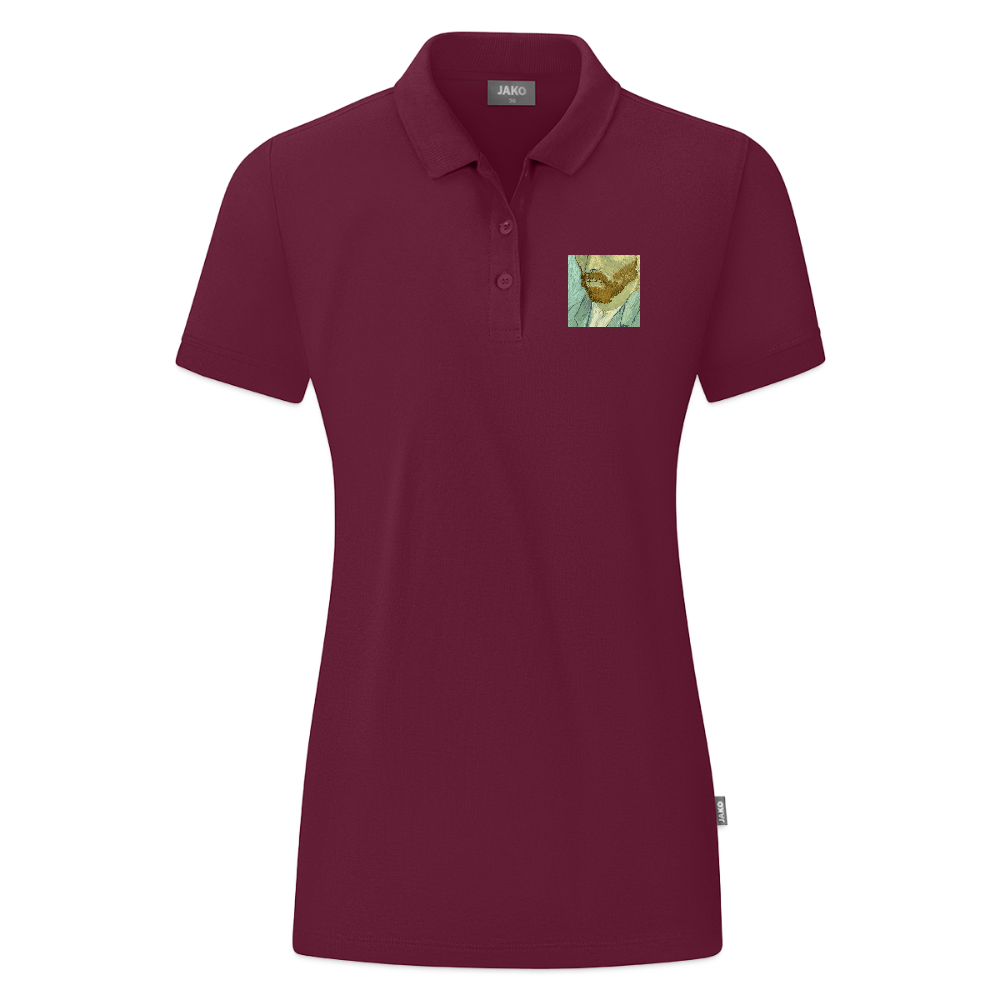 JAKO Vrouwen polo Organic - wijnrood