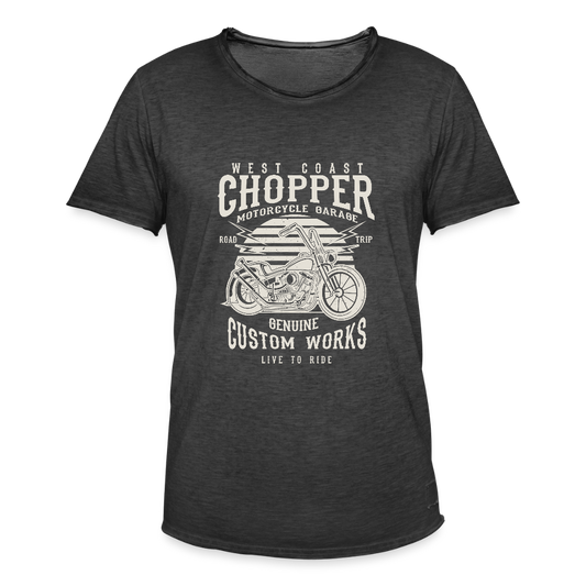 Mannen Vintage T-shirt - vintage zwart