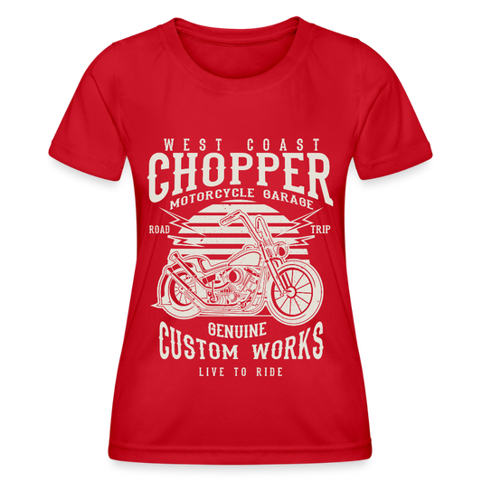 Functioneel T-shirt voor vrouwen - rood