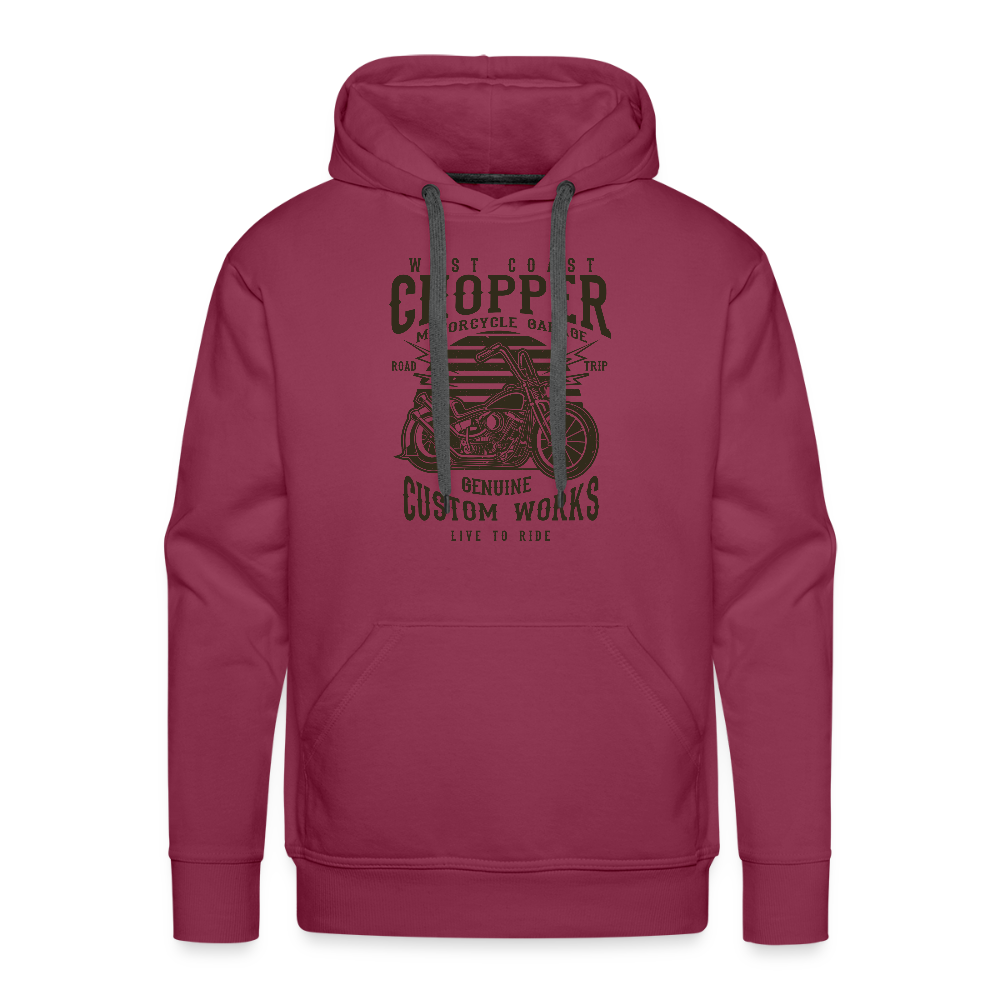 Mannen Premium hoodie - bordeaux